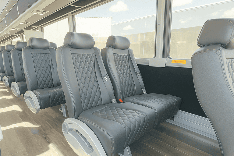 interior of Charter Bus Rental Temecula charter bus